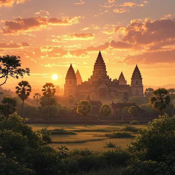 Angkor wat sunset